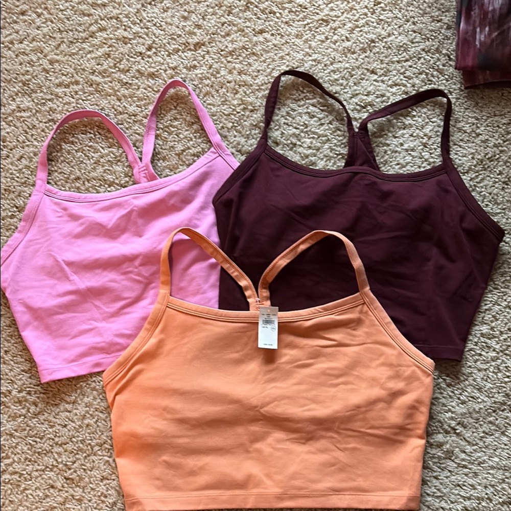 Set of Three Aerie Longline Sportsbras